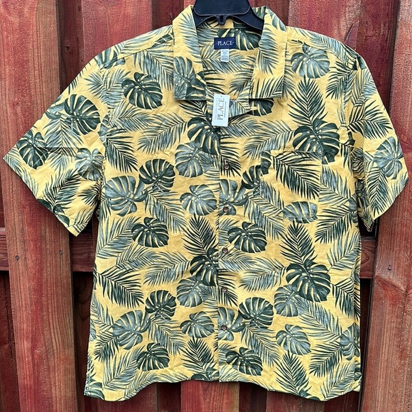 Place Men’s Tropical Button Down Shirt Size XXL - Picture 1 of 10
